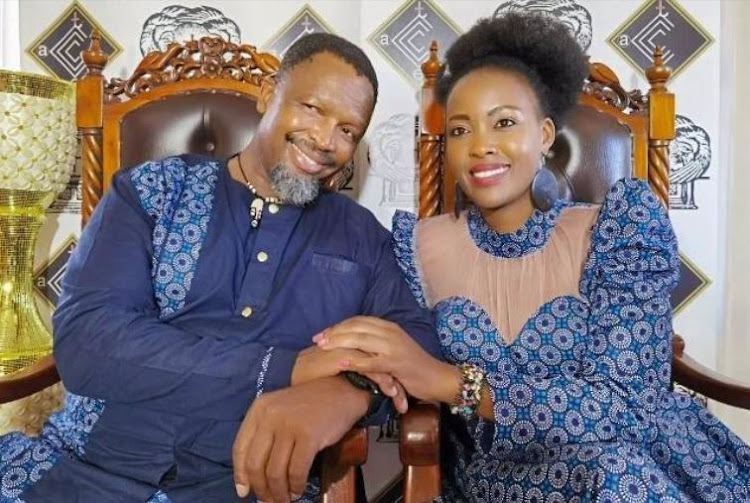 Actor Sello Maake kaNcube is smitten with his wife Pearl.