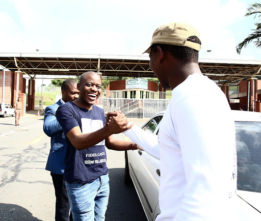 Bonginkosi Khanyile released from prison. Picture Credit: Thuli Dlamini