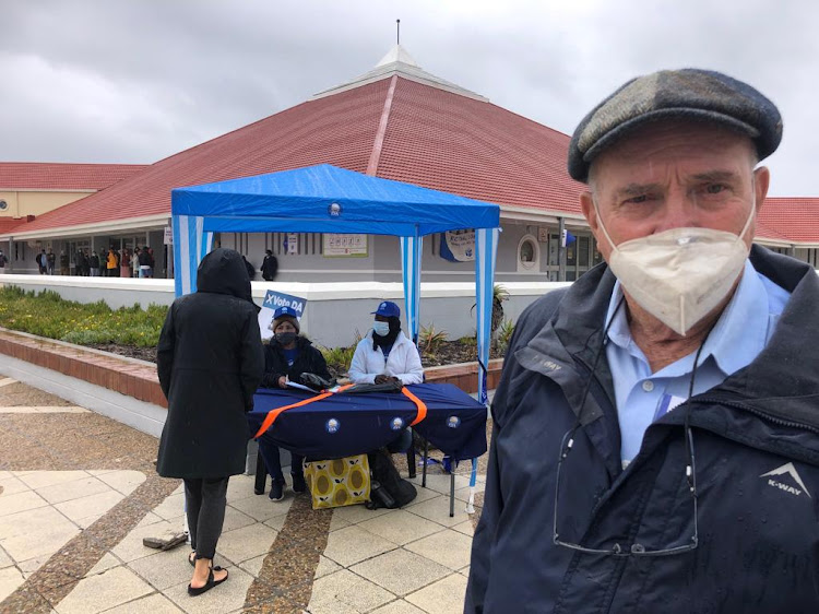 Muizenberg DA stalwart Robin Carlisle said the surf, rather than the weather, was a threat to voter turnout.