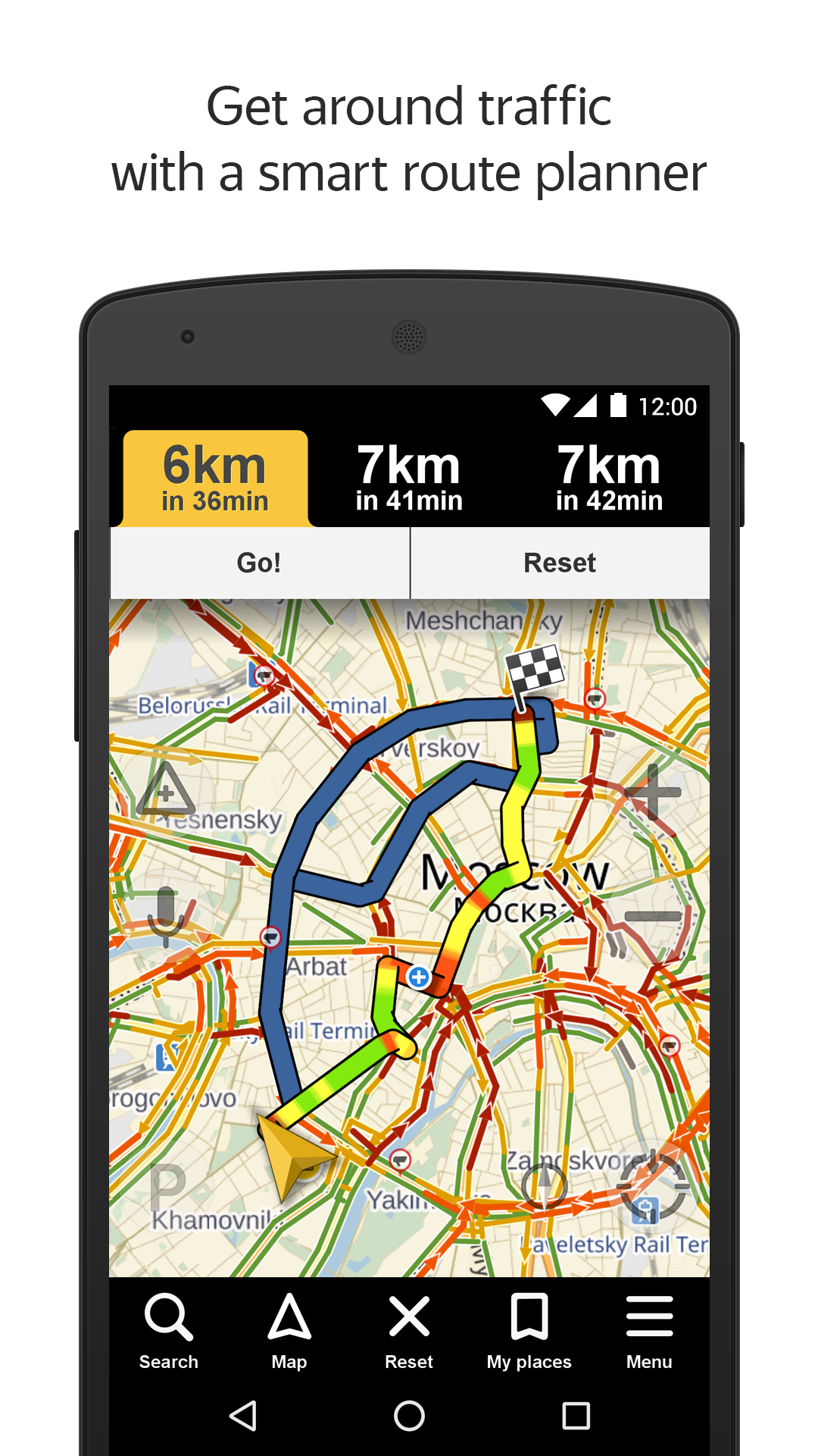 Android application Yandex Navigator screenshort