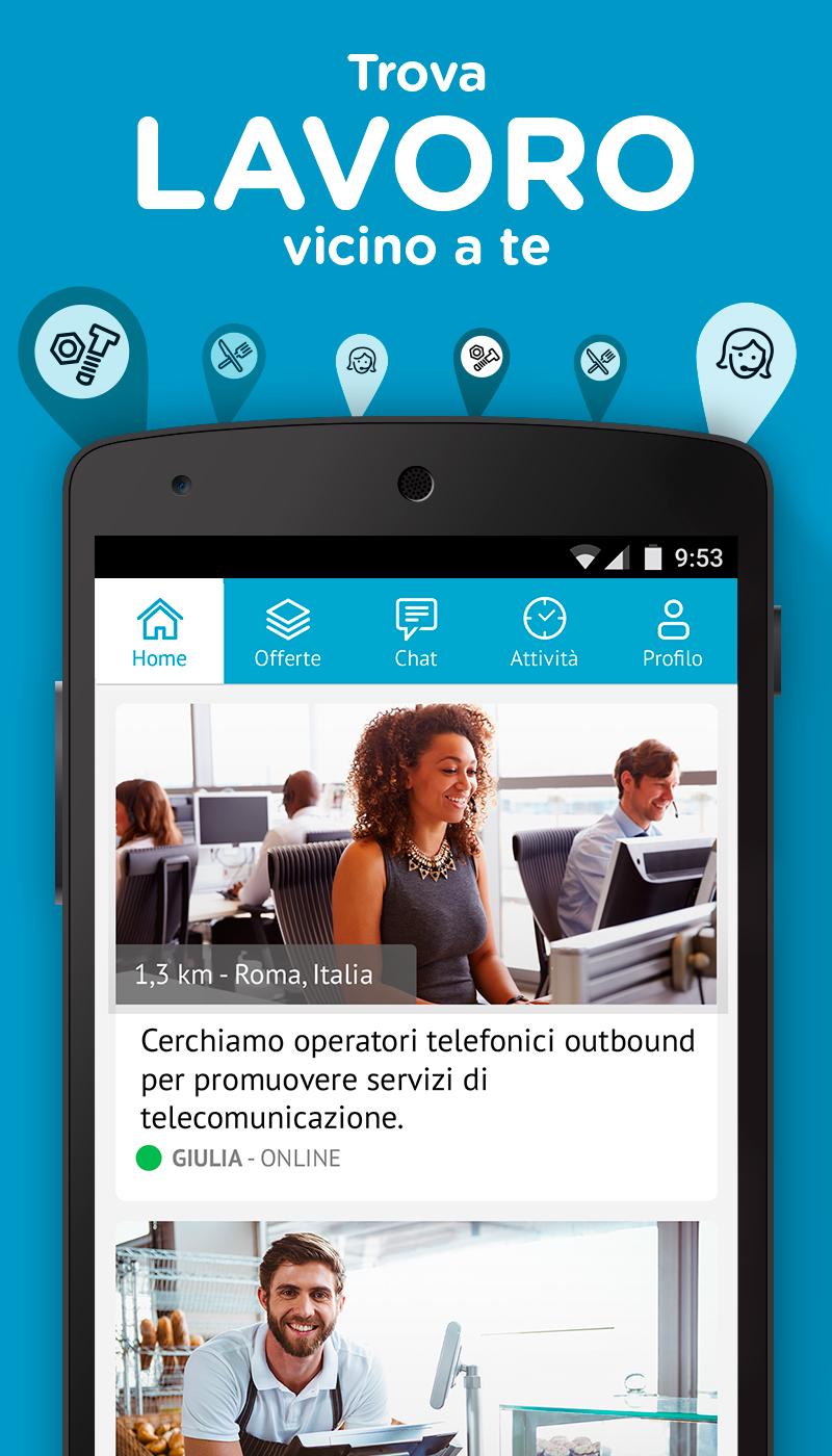 Android application CornerJob - Job offers, Recruitment, Job Search screenshort