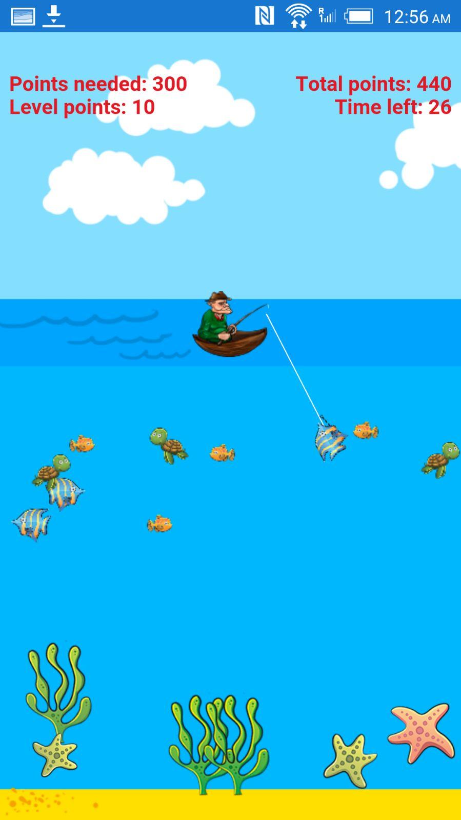 Android application START FISHING screenshort