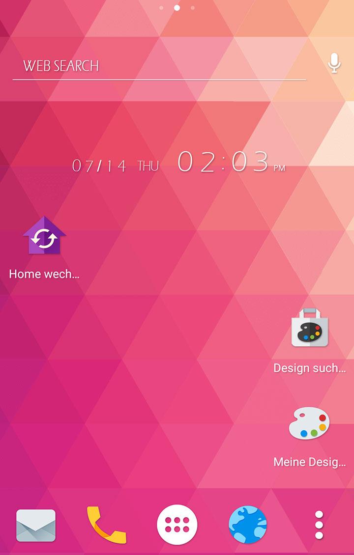 Android application Wallpaper Theme +HOME Launcher screenshort