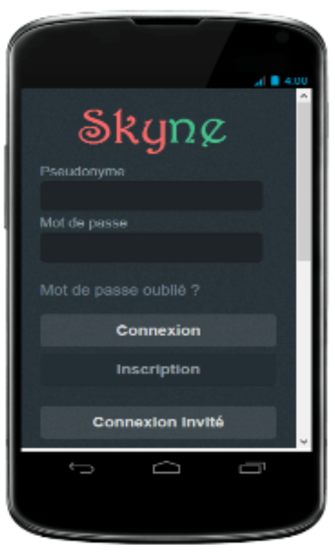 Android application Skyne WeChating screenshort