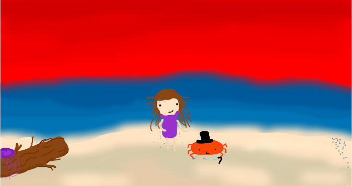 Just a girl and her crab..