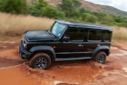 The lightweight Jimny made light work of the flooded axle-twisters.