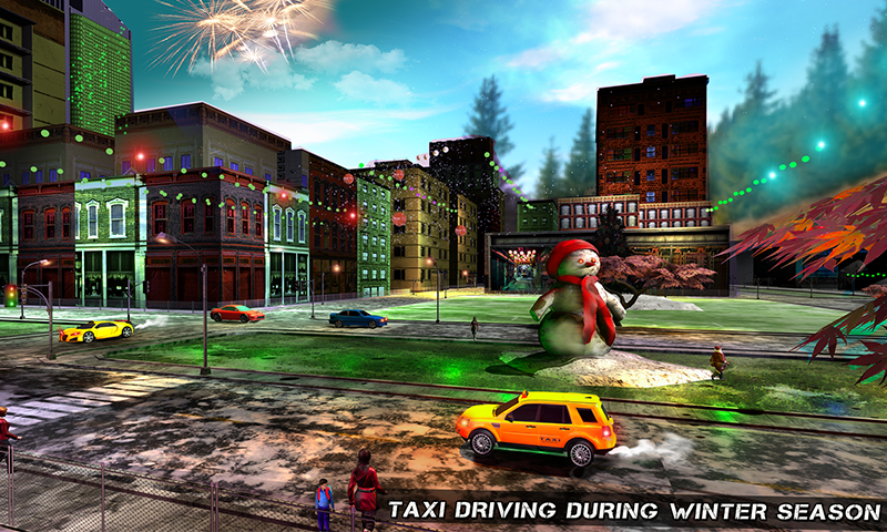 Android application Christmas Taxi Driver Sim 2017 screenshort