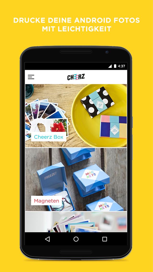 Android application CHEERZ- Photo Printing screenshort