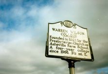 Founded in 1894 by the Presbyterian Church as Asheville Farm School. A four-year college since 1966. 1 1/2 mi. E.Plaque via North Carolina Highway Historical Marker Program, and is used with their...