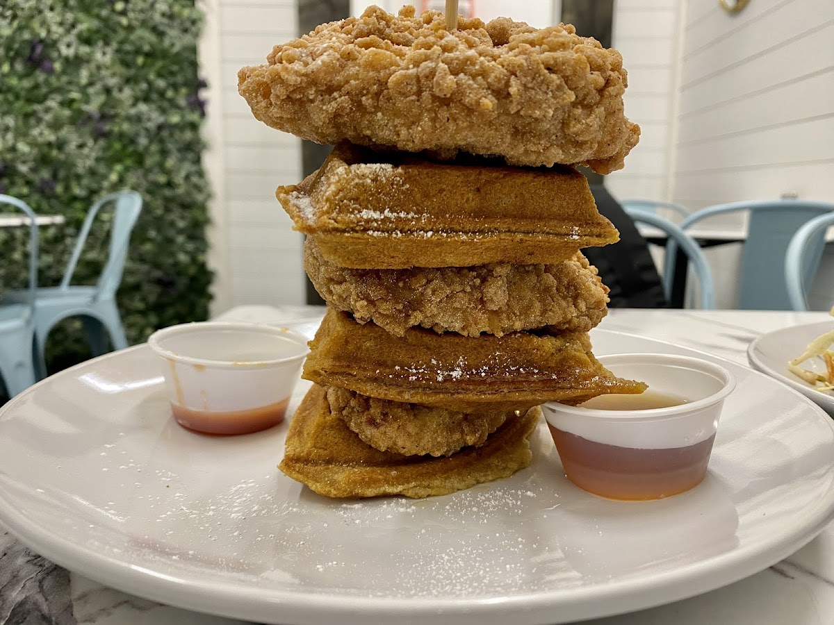 Chicken and waffles