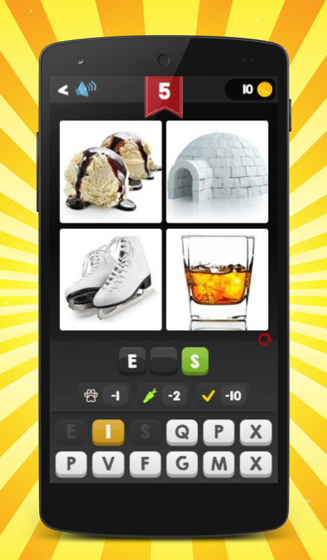 Android application 4 Pics 1 Word:What is the Word screenshort