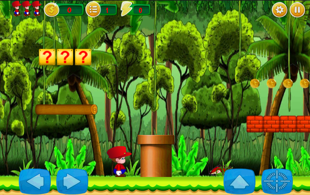 Android application Jungle World of Mario screenshort