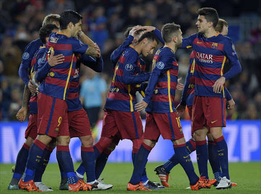 Barcelona players. Picture credits: AFP