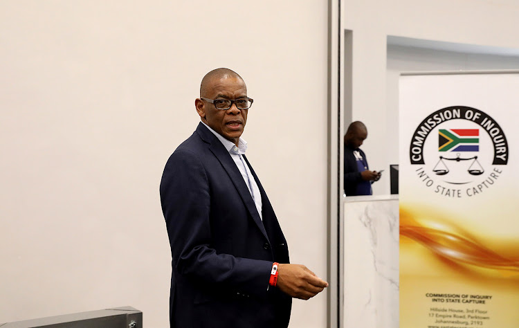 ANC Secretary General Ace Magashule seen at the state capture commission of inquiry where former president Jacob Zuma is giving evidence on Tuesday.