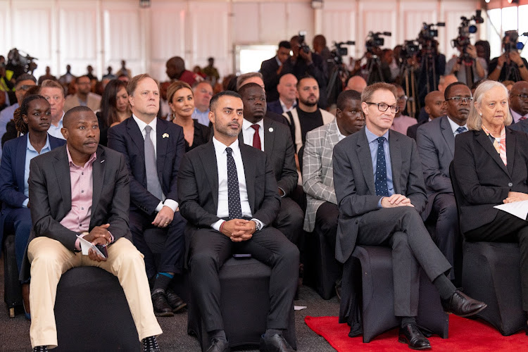 Some of the guests during the opening of the Call Centre International(CCI) Global Contact Centre, Tatu City, Kiambu County on May 10, 2024.