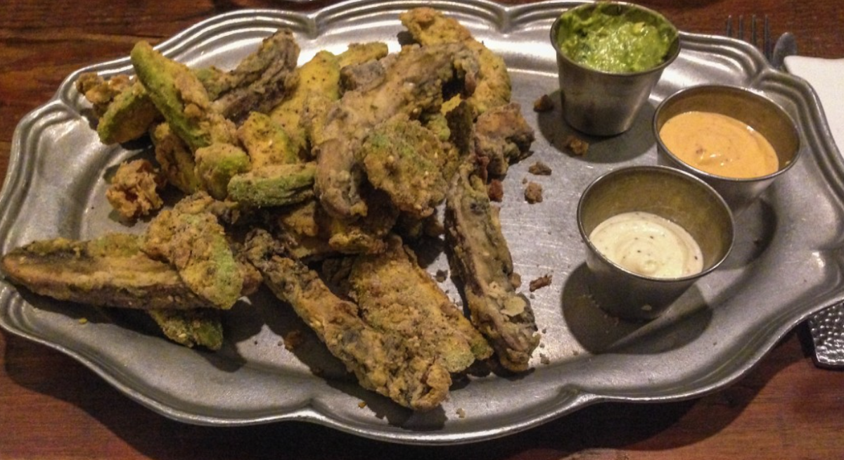 mixed veggie fries fried in rice flour