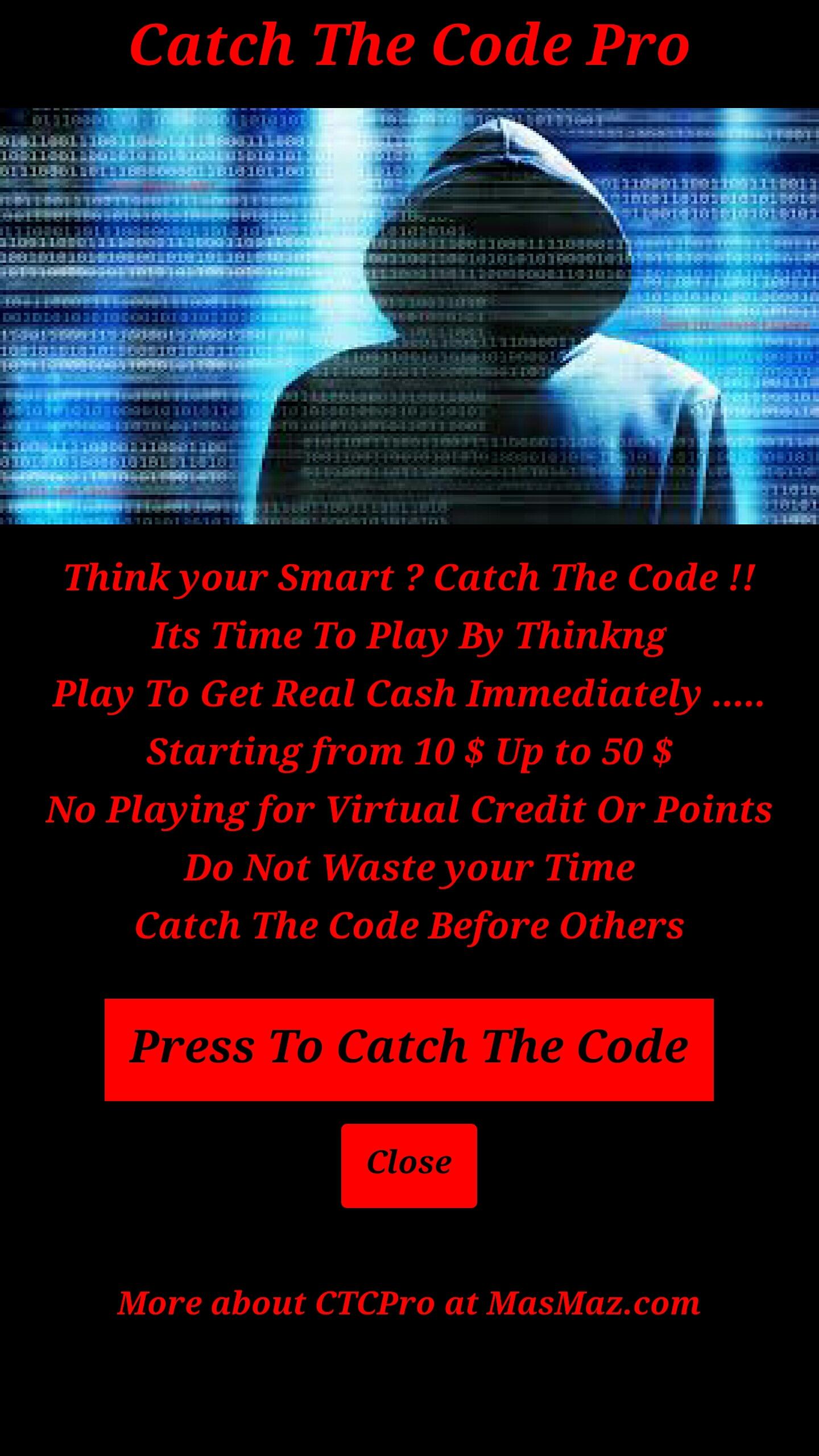 Android application Catch The Code Pro screenshort