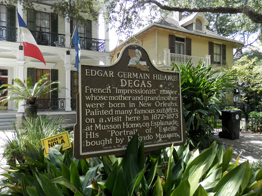 French “Impressionist” master whose mother and grandmother were born in New Orleans. Painted many famous subjects on a visit here in 1872-1873 at Musson Home on Esplanade. His “Portrait of...