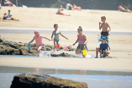 TOURIST ATTRACTION: East London and Wild Coast beaches provided a sunny playground for visitors and locals alike in a bumper holiday season for the region Picture: MARK ANDREWS