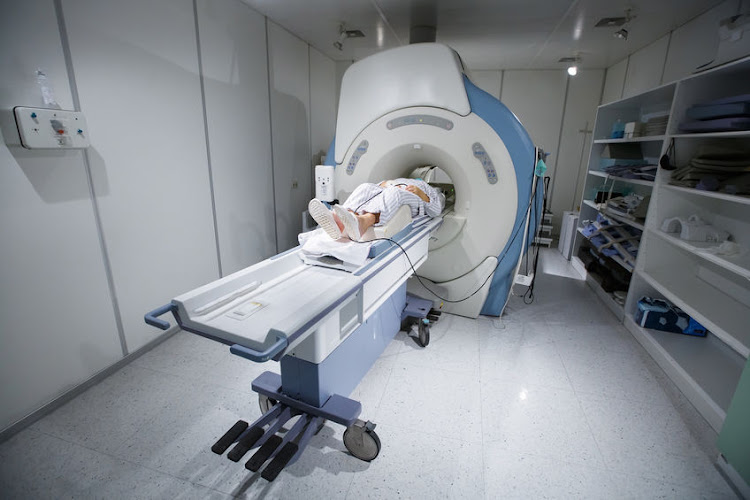 MRI scanners produce detailed images of organs inside the human body. Stock photo.