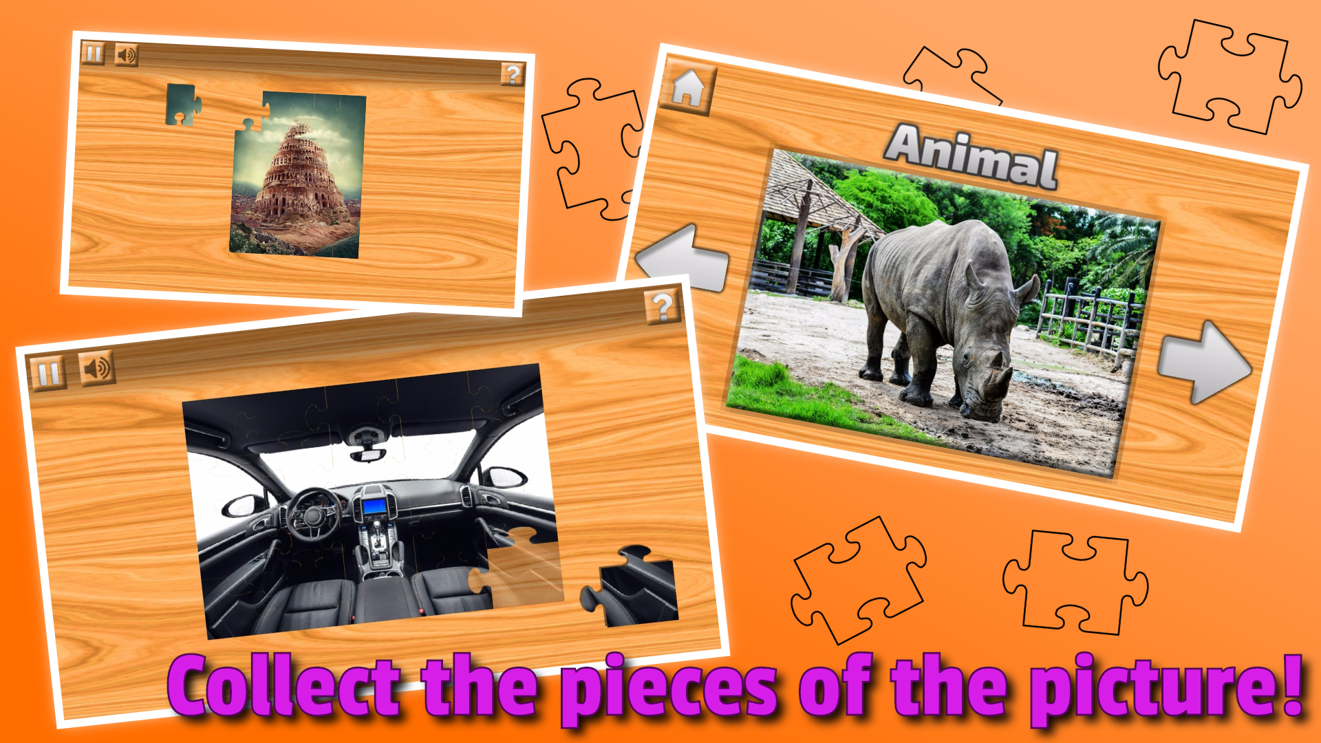 Android application Puzzle: Collect the Picture screenshort