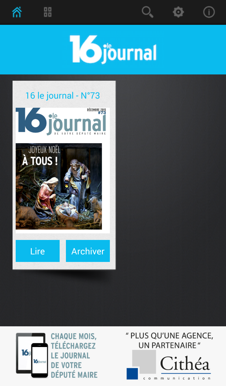 Android application 16 le journal screenshort