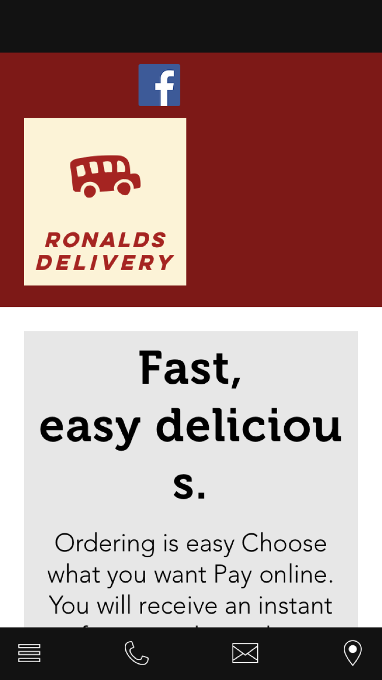 Android application RonaldsDelivery screenshort