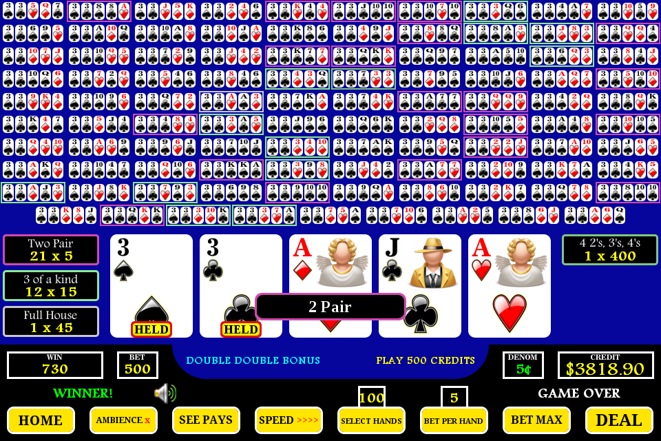 Android application Hundred 100 Play Draw Poker screenshort