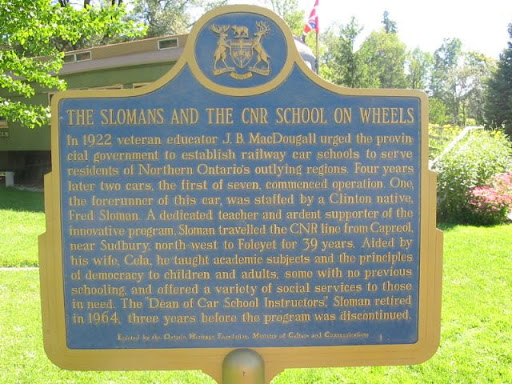 In 1922 veteran educator J.B. MacDougall urged the provincial government to establish railway car schools to serve residents of Northern Ontario's outlying regions. Four years later two cars, the...