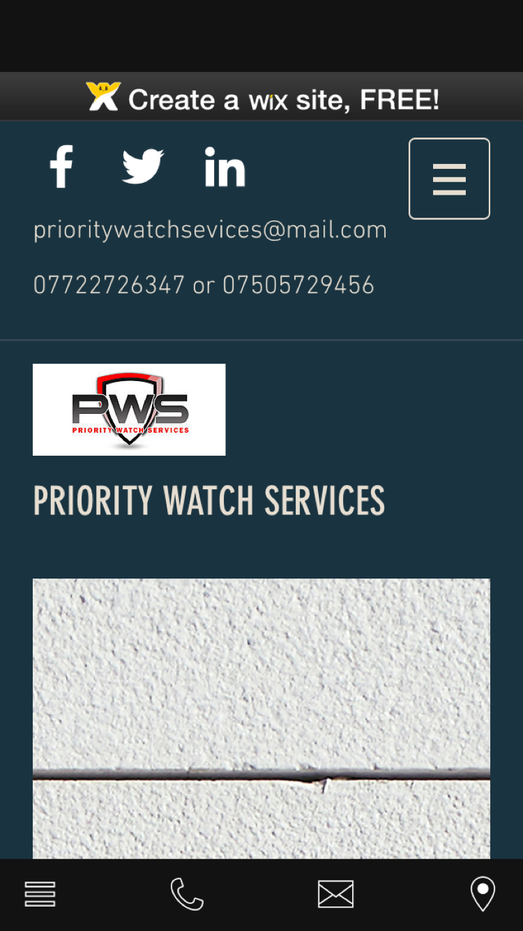 Android application PrioritywatchServices screenshort