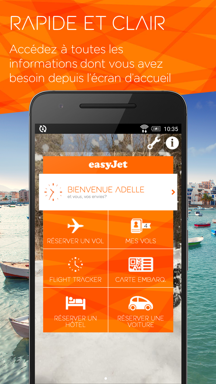 Android application easyJet: Travel App screenshort