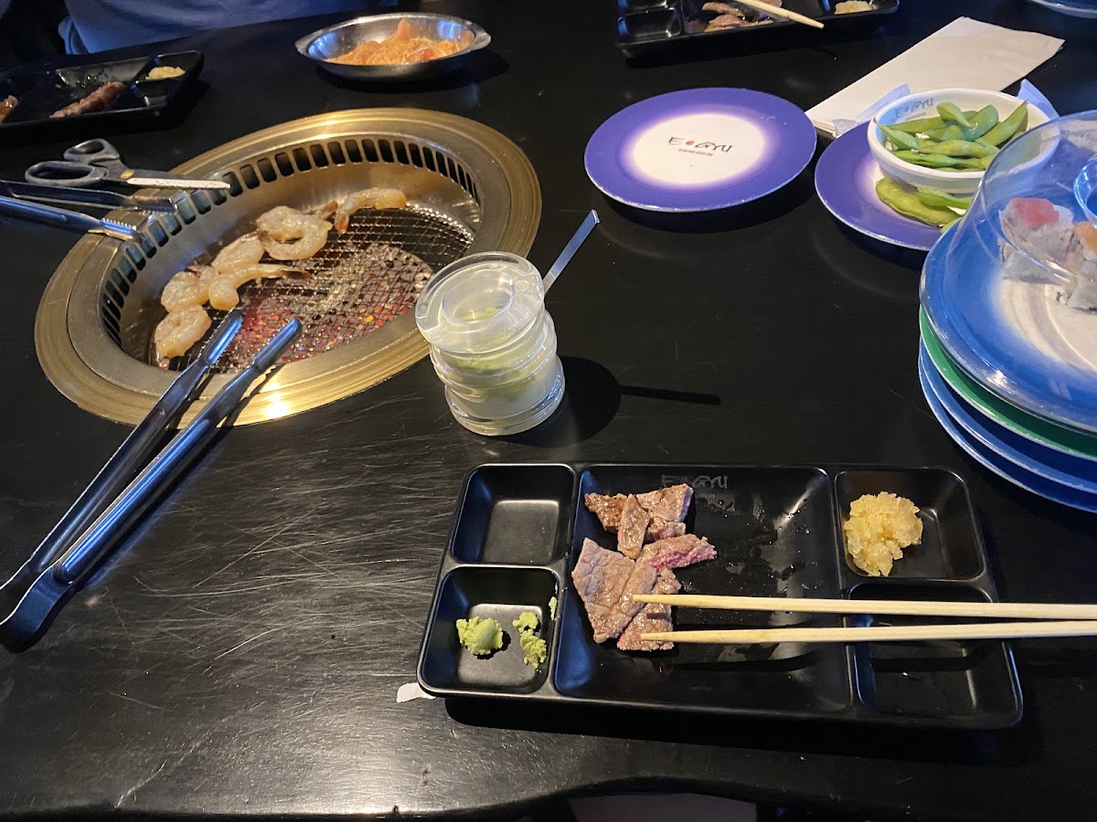 Gluten-Free at E-Gyu Revolving Sushi & BBQ