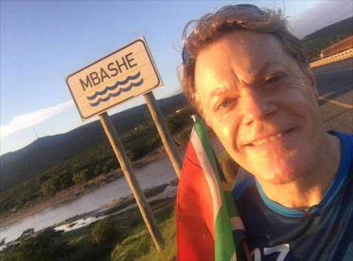 British comedian finishes first of 27 marathons in Mandela’s name for Sport Relief