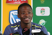 Kagiso Rabada of South Africa during the press conference after day 3 of the 2nd Castle Lager Test match between South Africa and Pakistan at PPC Newlands on January 05, 2019 in Cape Town, South Africa. 