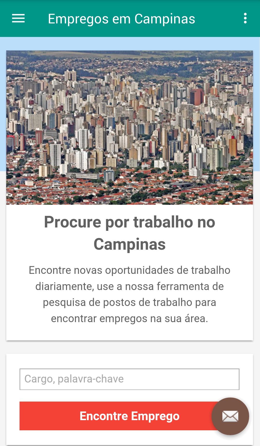 Android application Empregos em Campinas, Brasil screenshort