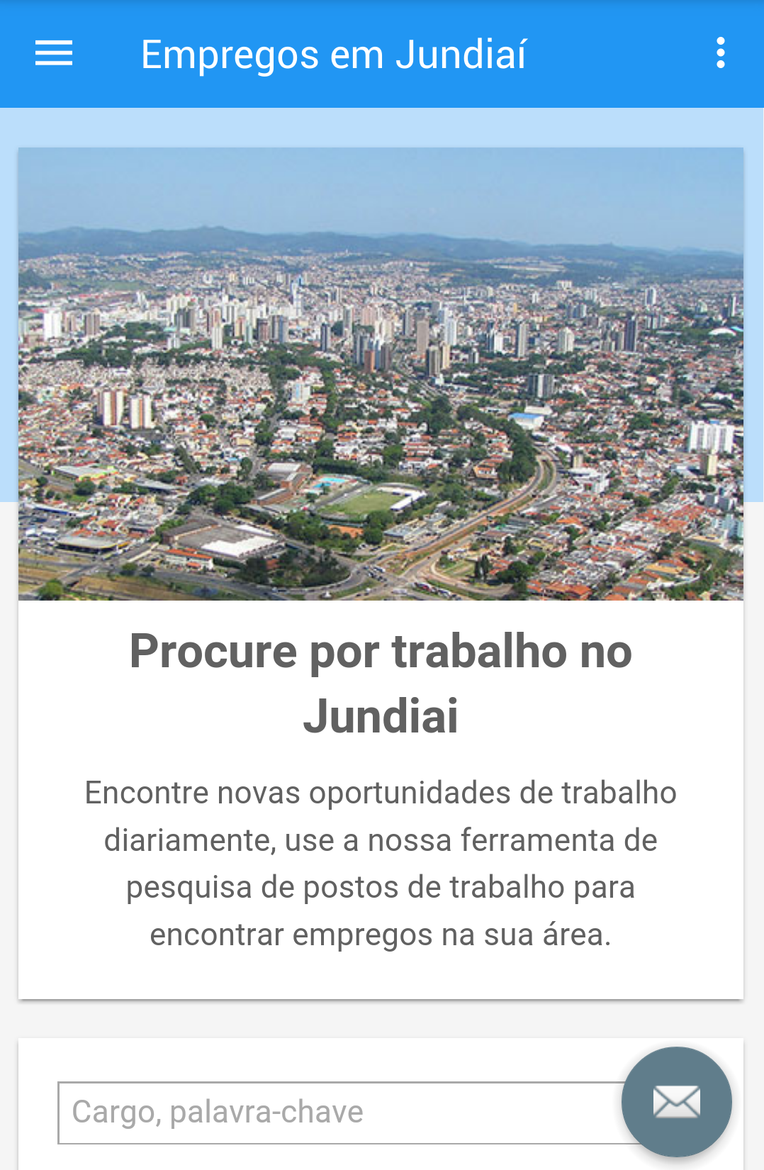 Android application Empregos em Jundiaí, Brasil screenshort