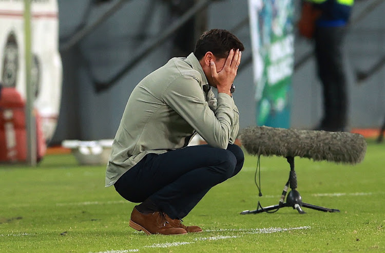 Amazulu coach Pablo Franco Martin during the DStv Premiership match against Orlando Pirates at Orlando Stadium on Saturday.