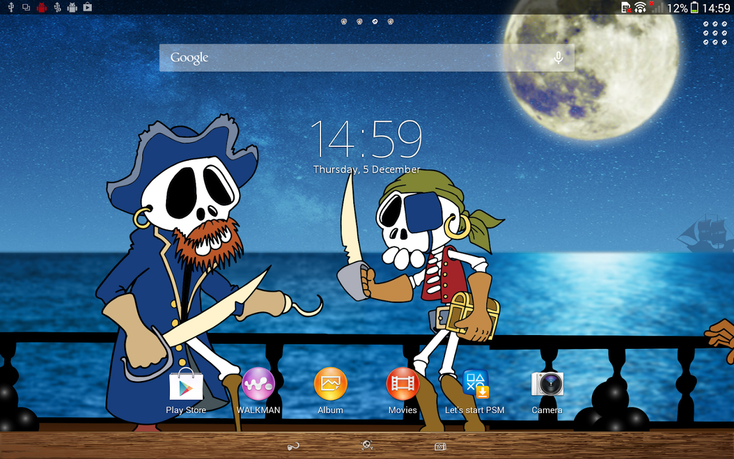    XPERIA™ Comic Pirate Theme- screenshot  