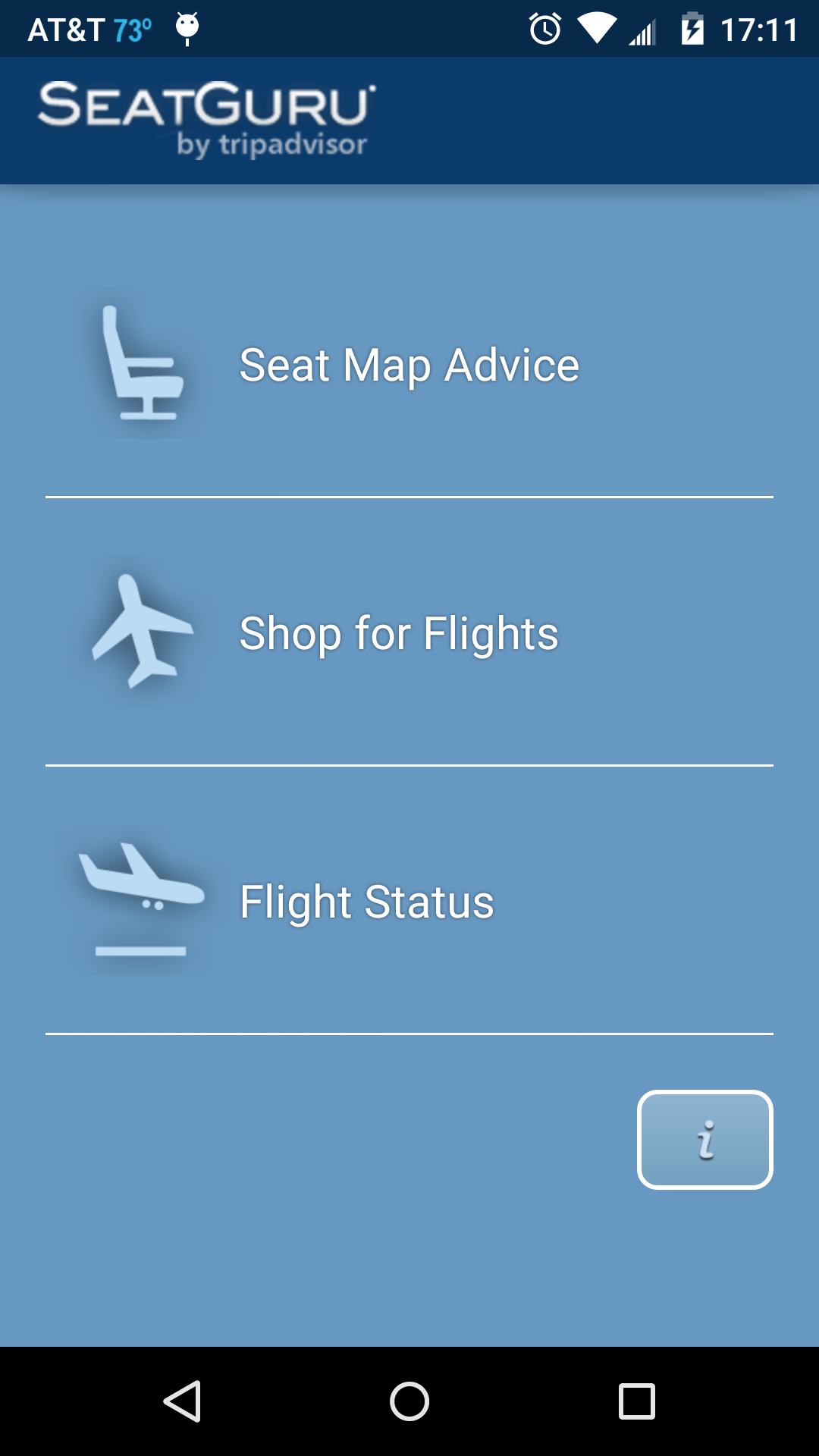 Android application SeatGuru: Maps+Flights+Tracker screenshort