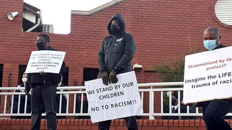 Governer of the SA Reserve Bank Lesetja Kganyago at the protest.