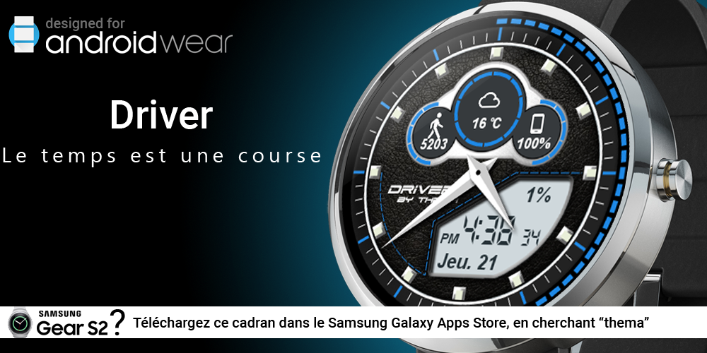Android application Driver Watch Face screenshort