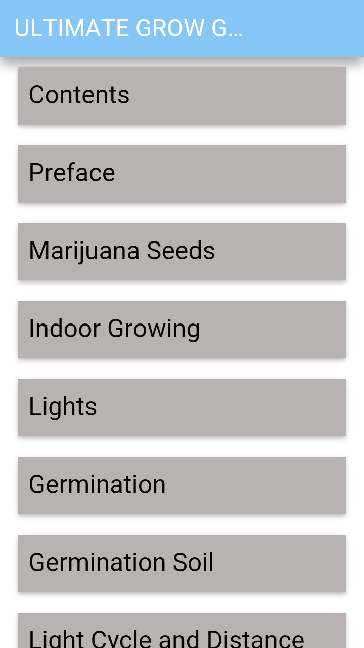 Android application Ultimate Grow Guide screenshort