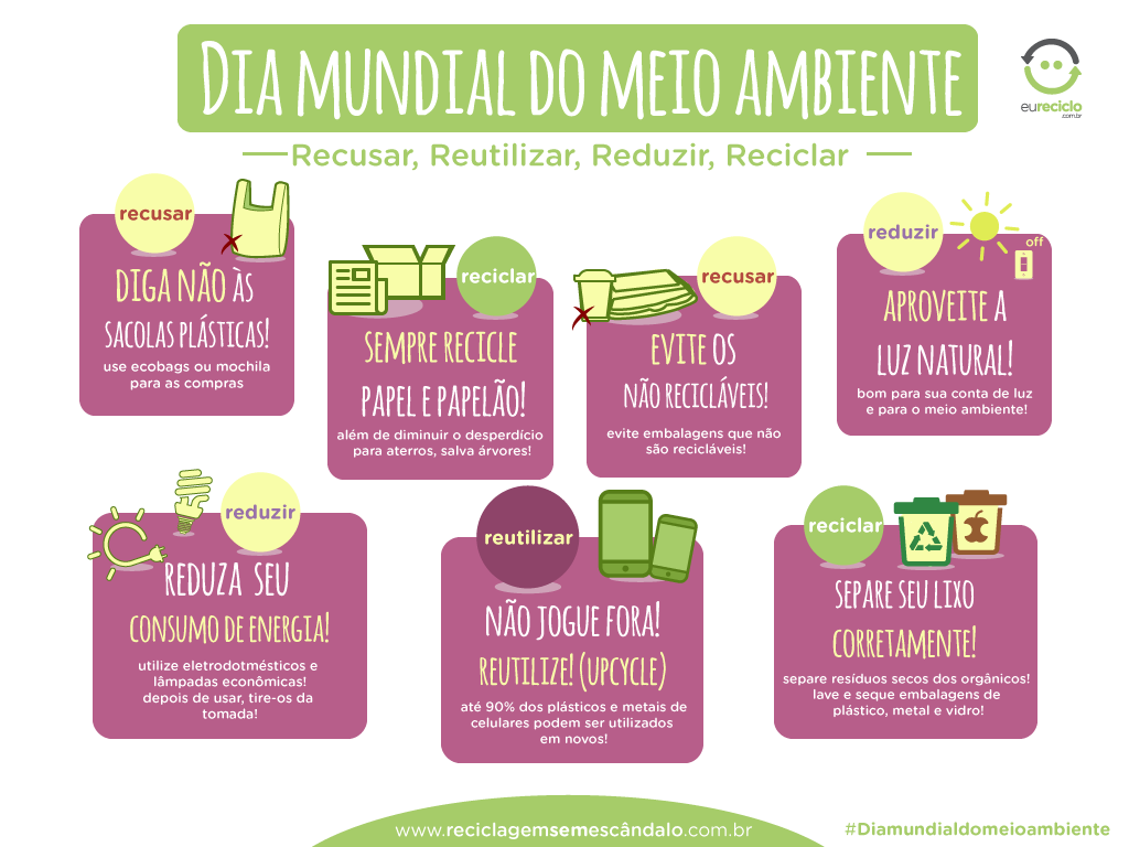 Infografica dia mundia do meio ambiente