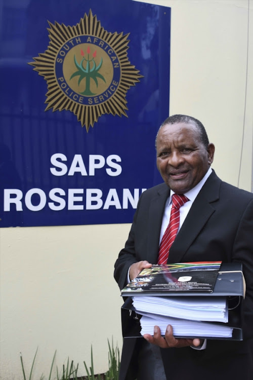 Gideon Sam of Sascoc during the South African Sports Confederation and Olympic Committee's (SASCOC) Annual General Meeting at Olympic House on February 10, 2018 in Johannesburg, South Africa. After the meeting, Gideon Sam, Sascoc president handed more than 400 pages in at the Rosebank Police Station in the body's complaint against the three senior employees who were fired last month. Tubby Reddy, CEO, Vinesh Maharaj, CFO and Jean Kelly, executive manager were dismissed after a lengthy investigation. The case was then transferred to the Norwood Police Station.