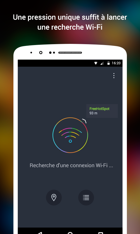 Android application WiFi screenshort