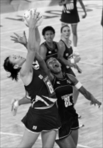 MY BALL! SA's Chrisna Bootha snatches the ball ahead of Fiji's Matila Waqanidrola during their Spar Challenge match at the University of Pretoria at the weekend. Pic: Reg Caldecott. 30/05/2009. © Unknown.