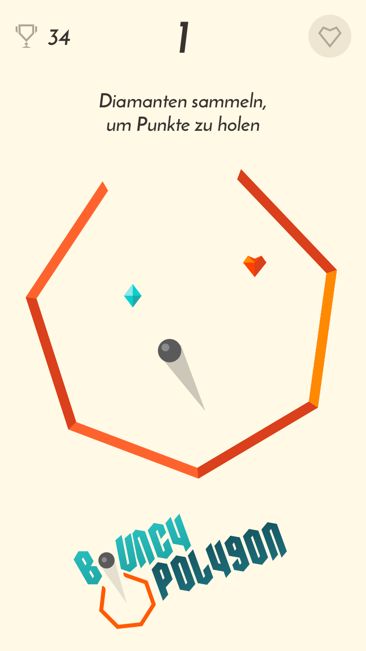 Android application Bouncy Polygon screenshort