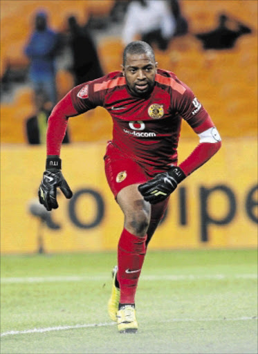 riddle: Itumeleng Khune's dreams of an international career have been deferred and he may be renewing his contract with Kaizer Chiefs Photo: Veli Nhlapo