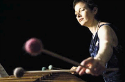 ON SONG: Marimba player Nancy Zeltsman is one of the stars who will perform at the festival at the weekend. © Sowetan.
