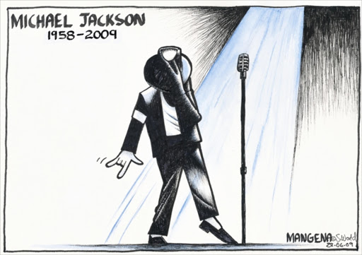 Michael Jackson cartoon by Mangena